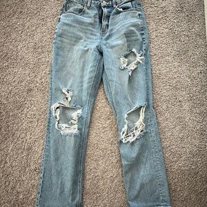 Distressed Blue Women's Jeans
